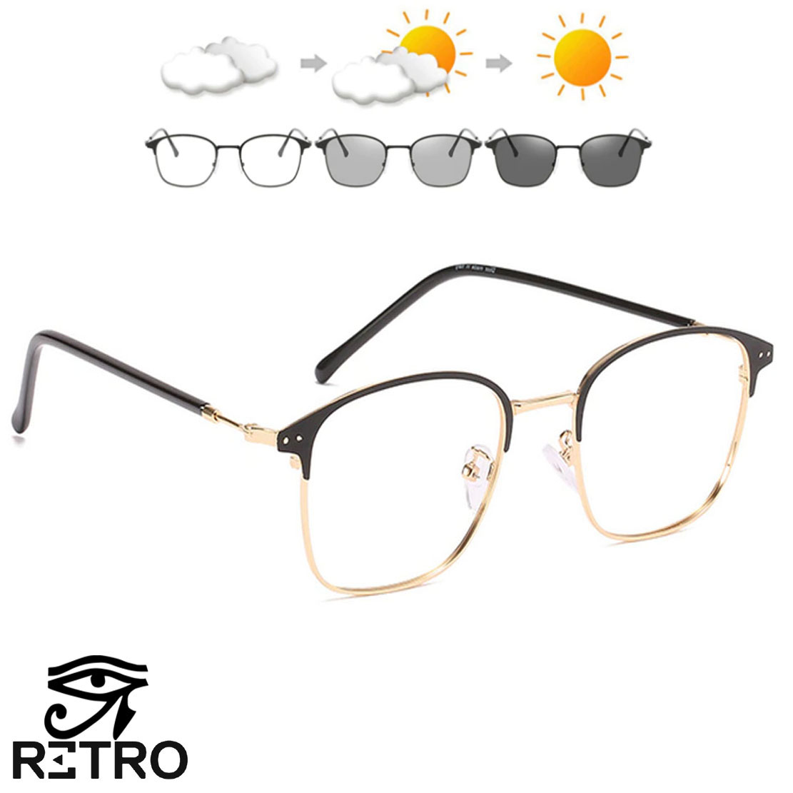 Gafas Optica Original Retro® Horus Transition Fotocromaticos